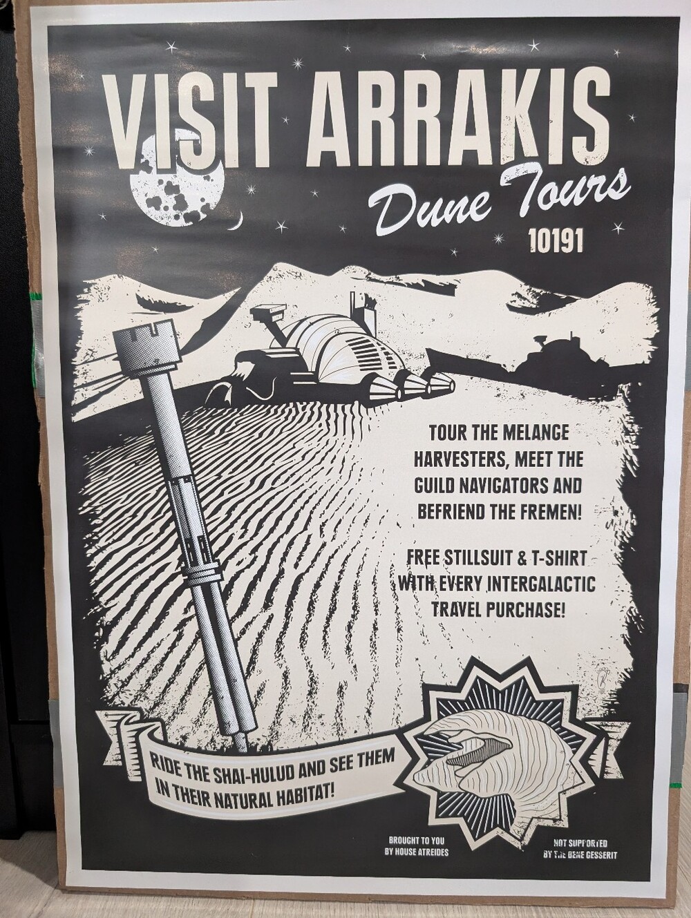 "Visit Arrakis" Dune Travel Poster Print